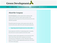 Tablet Screenshot of greendevelopment.no